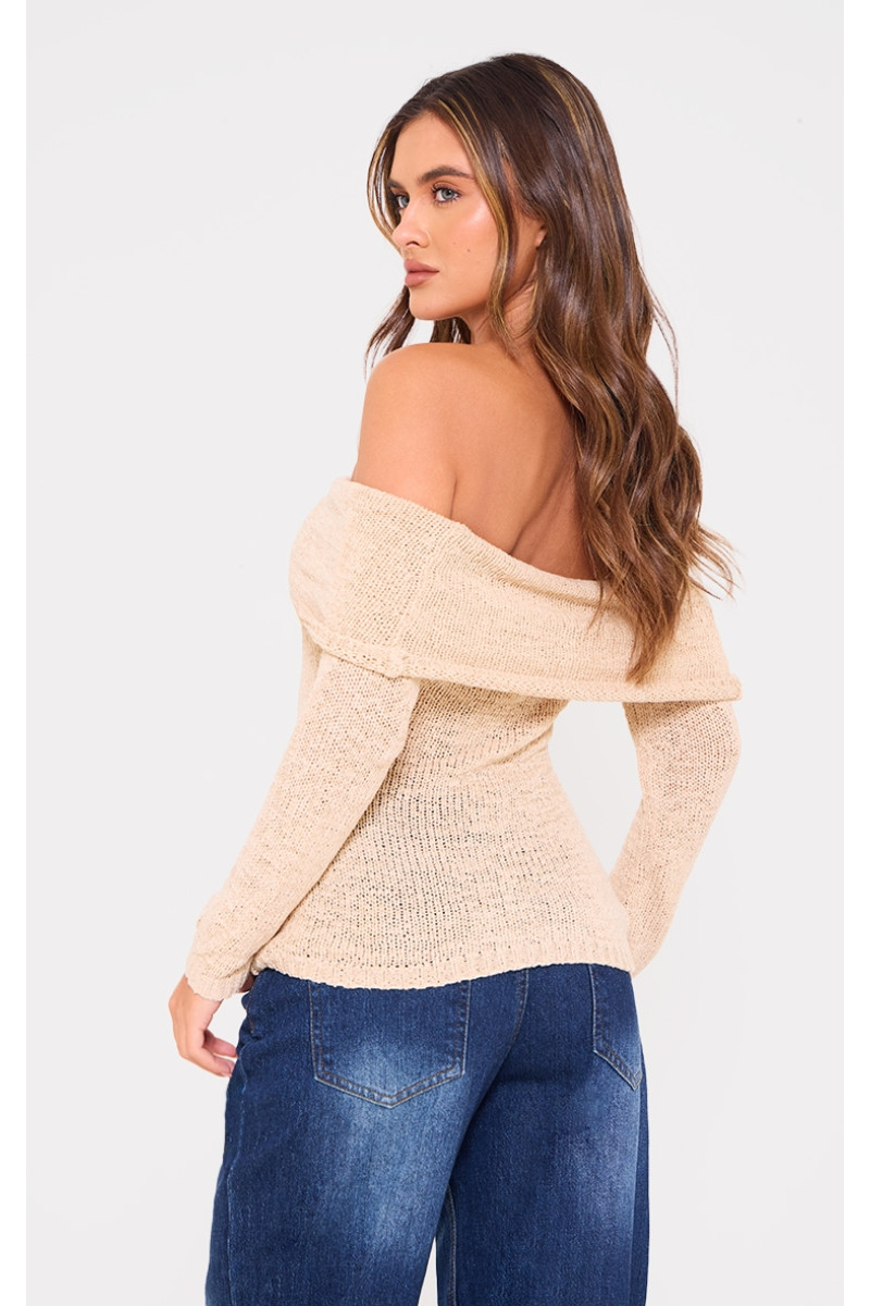 В'язаний топ з мокко