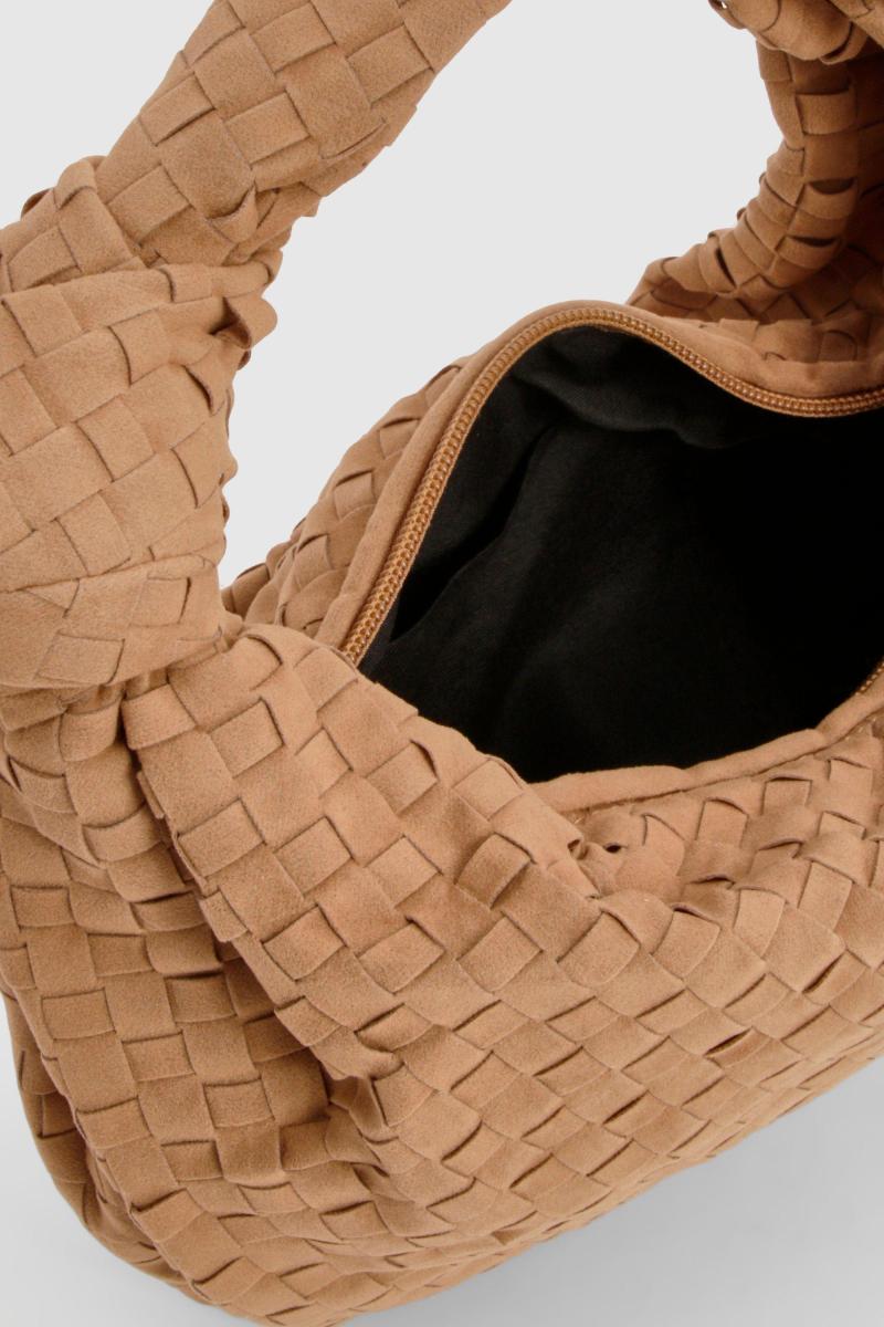 Ткана замшева сумка з вузлом