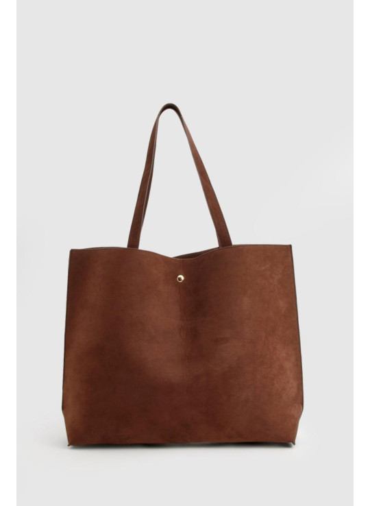 Сумка-шоппер зі штучної замші