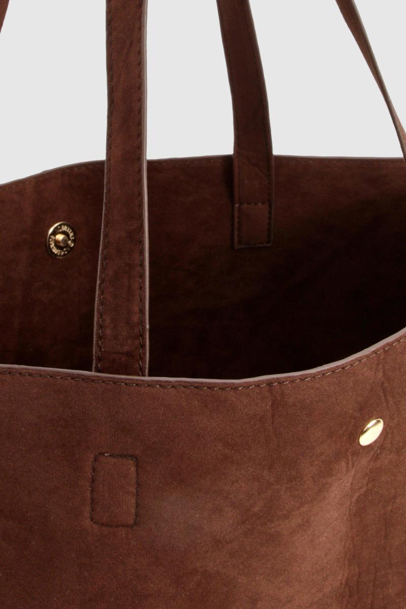 Сумка-шоппер зі штучної замші