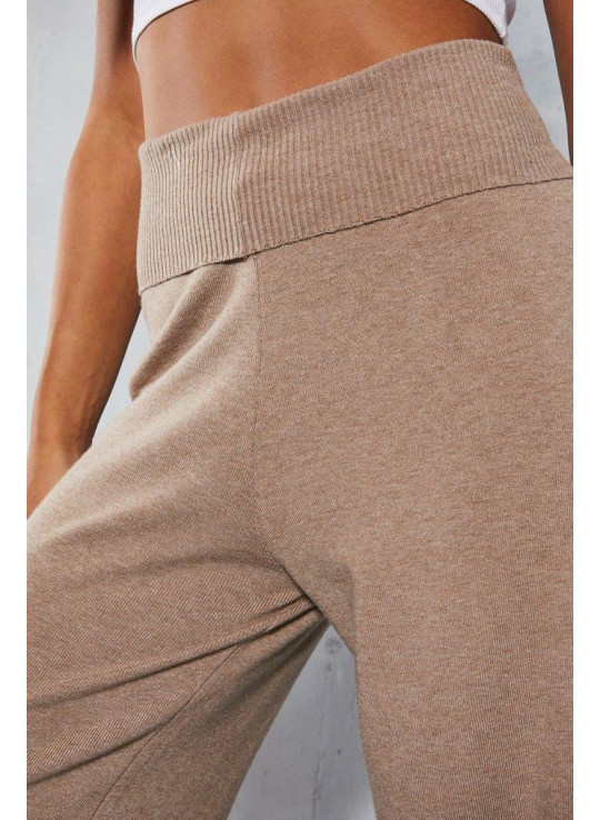 Преміум -м’які в'язані штани з складеною талією