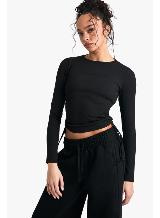 Ребриста краватка з довгими рукавами