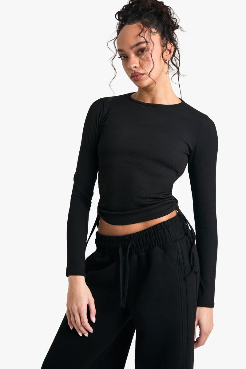 Ребриста краватка з довгими рукавами