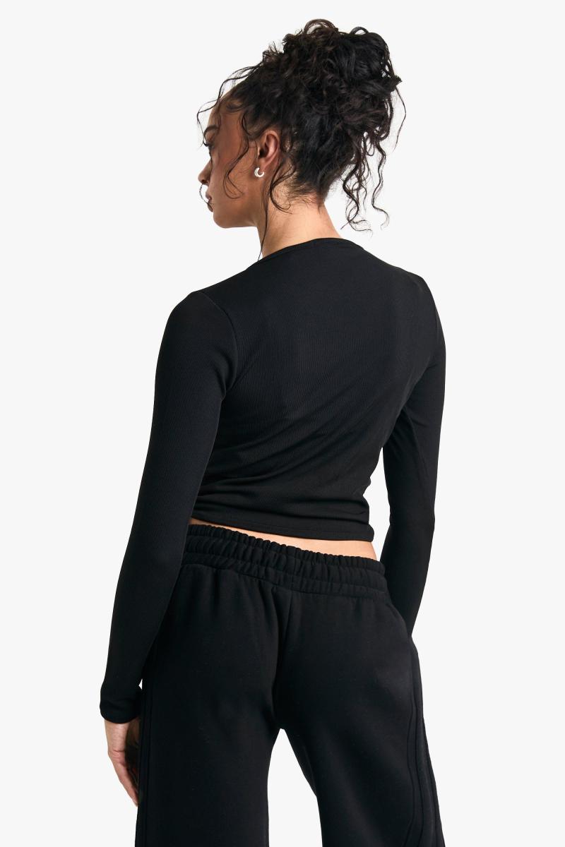 Ребриста краватка з довгими рукавами