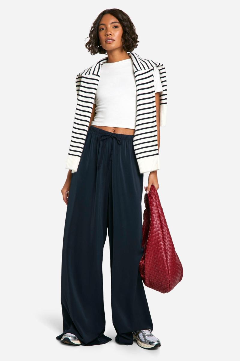 Високий тканий штани для ніг