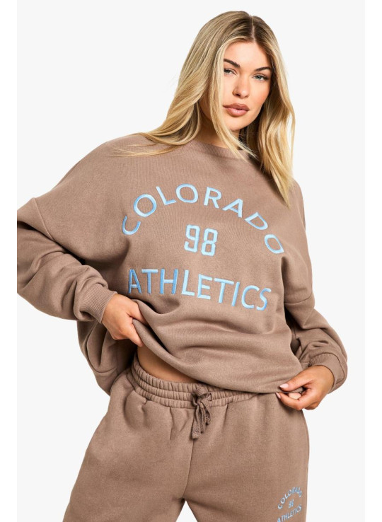 Колорадо з легкої атлетики вишитий екіпаж шию негабарит