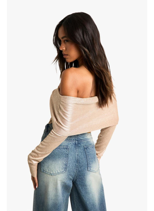 боді з бардо з металевим твістом