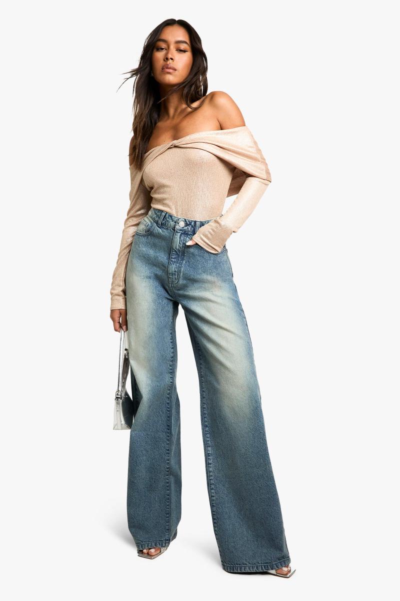 боді з бардо з металевим твістом