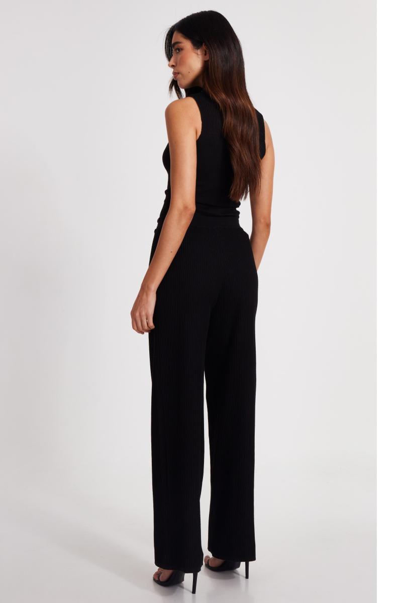 Чорні в'язані бісерні штани