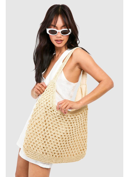 Слухата солом’яна пляжна сумка