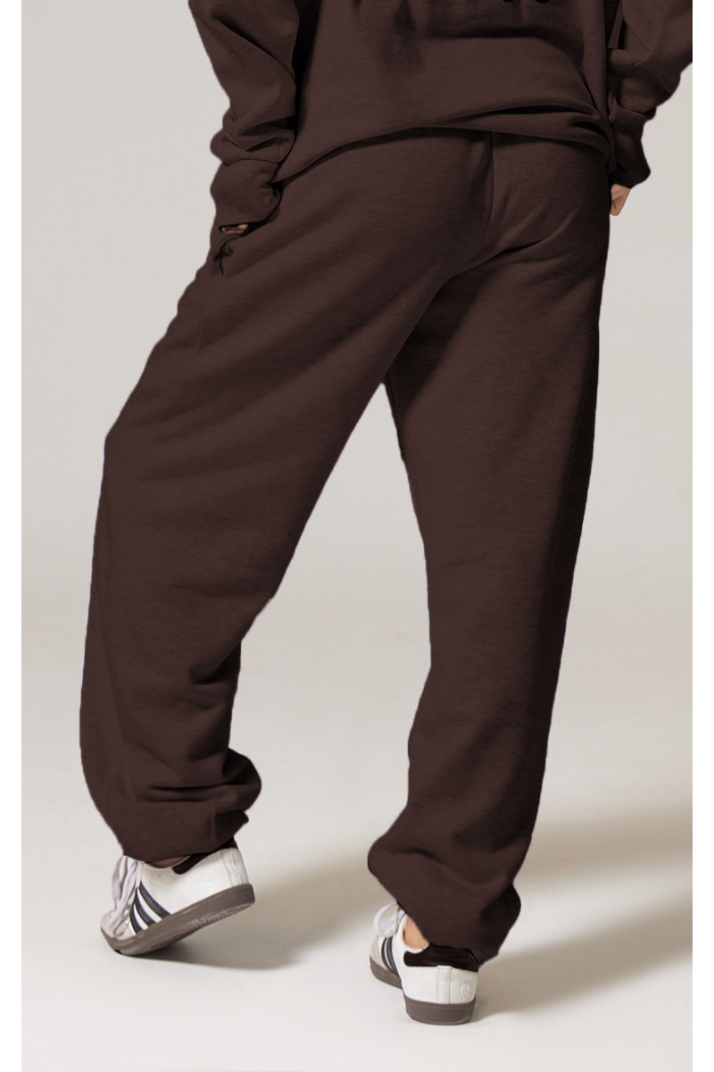 Шоколадні джоггери з манжетами PRETTYLITTLETHING преміум-класу