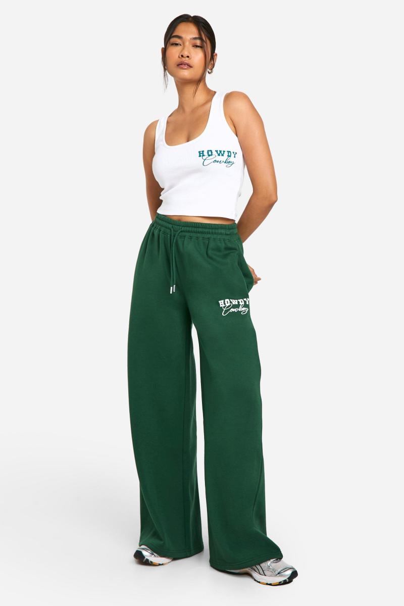 Привіт, ковбойський лозунг Straight Leg Jogger