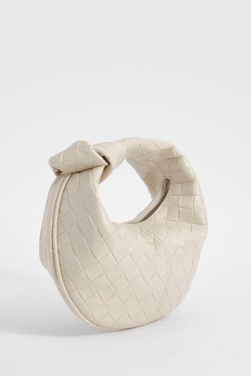 Міні-сумка з плетеною ручкою