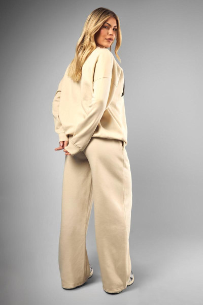 Dsgn Studio Toweling Applique Straight Leg Jogger