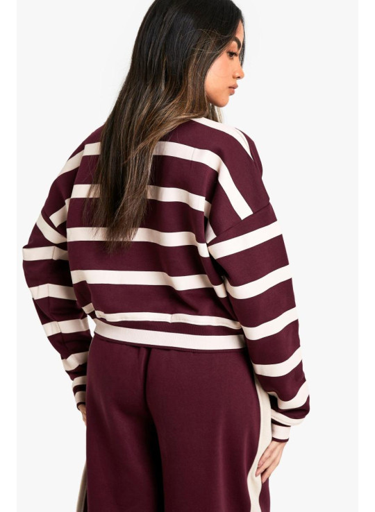 Стокгольм смугаста обрізана толстовка
