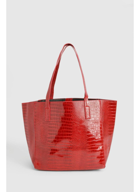 Велика денна сумка зі штучної шкіри під крокодил